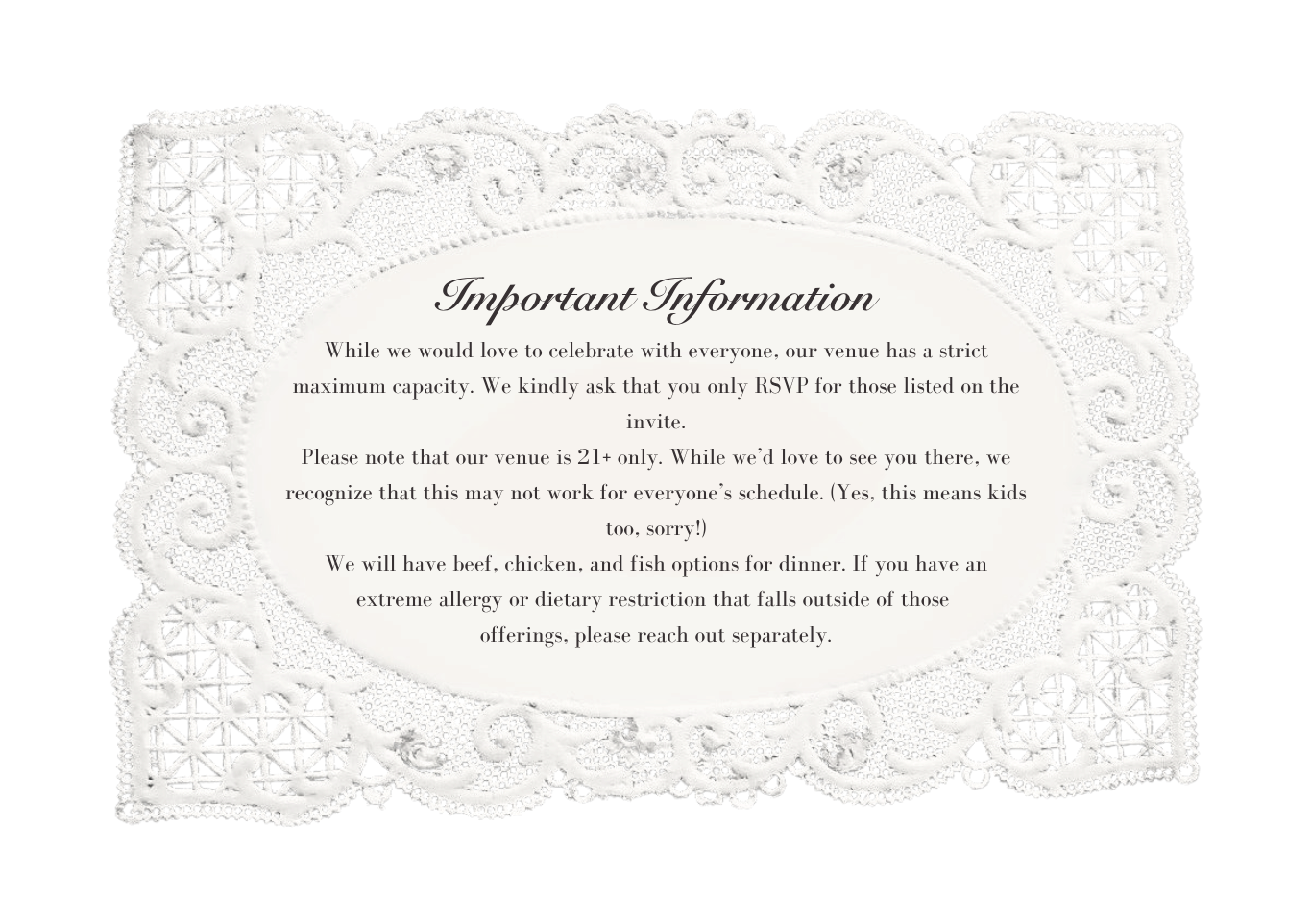 Important Information